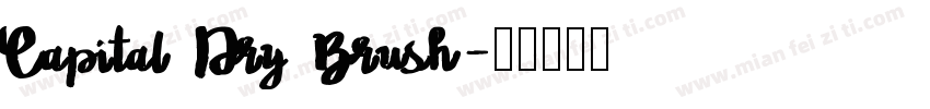 Capital Dry Brush字体转换